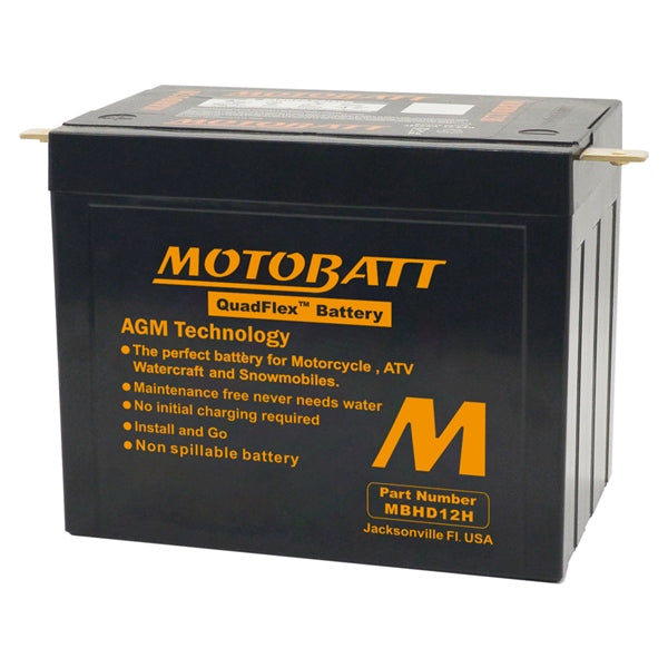 MOTOBATT MBHD12H BATTERY QUADFLEX MOTOBATT MBHD12H