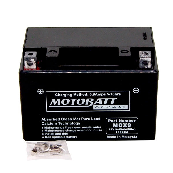 MOTOBATT MCX9 BATTERY AGM CLASSIC MOTOBATT MCX9