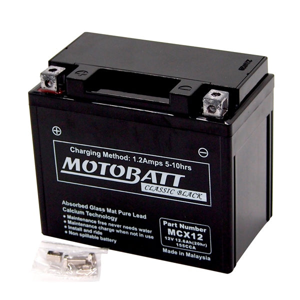 MOTOBATT MCX12 BATTERY AGM CLASSIC MOTOBATT MCX12