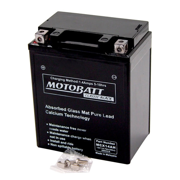 MOTOBATT MCX14AH BATTERY AGM CLASSIC MOTOBATT MCX14AH