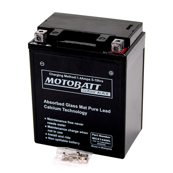 MOTOBATT MCX14AHL BATTERY AGM CLASSIC MOTOBATT MCX14AHL