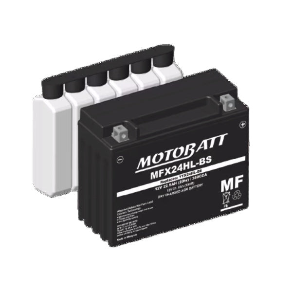 MOTOBATT MFX24HL-BS BATTERY YTX MFX AGM MOTOBATT MFX24HL-BS