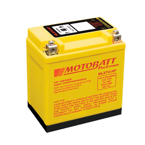 MOTOBATT MLX7U-HP BATTERY PRO LITHIUM MOTOBATT MLX7U-HP