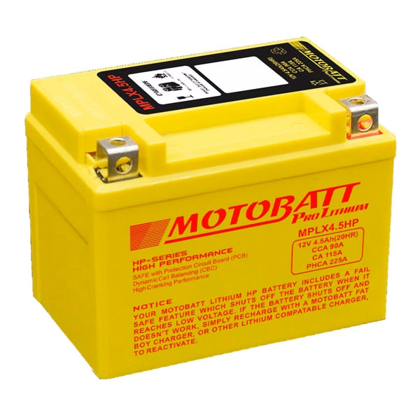 MOTOBATT MLXMAX-HP BATTERY PRO LITHIUM MOTOBATT MLXMAX-HP