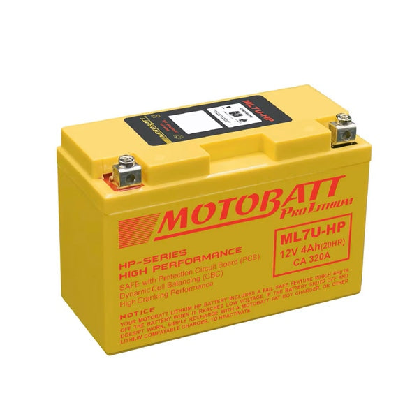 MOTOBATT ML7U-HP BATTERY PRO LITHIUM MOTOBATT ML7U-HP