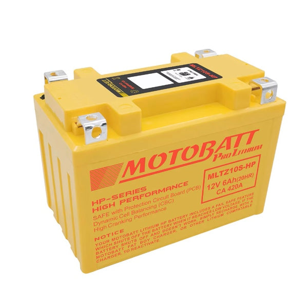 MOTOBATT MLTZ10S-HP BATTERY PRO LITHIUM MOTOBATT MLTZ10S-HP