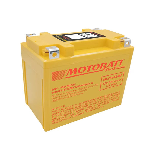 MOTOBATT MLTZ14S-HP BATTERY PRO LITHIUM MOTOBATT MLTZ14S-HP