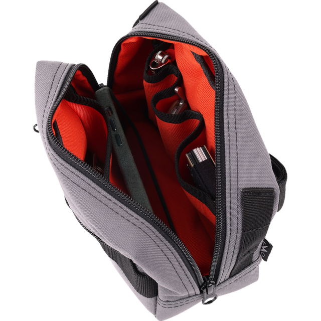 THRASHIN SUPPLY CO. BAG HANDLEBAR TSC GRAY THB-0016