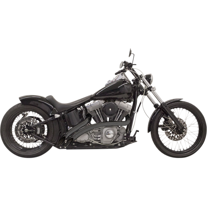 BASSANI XHAUST 86-17 SOFT/91-17 DYNA SWEEPER 2:2 FS BLK 1SD1FB