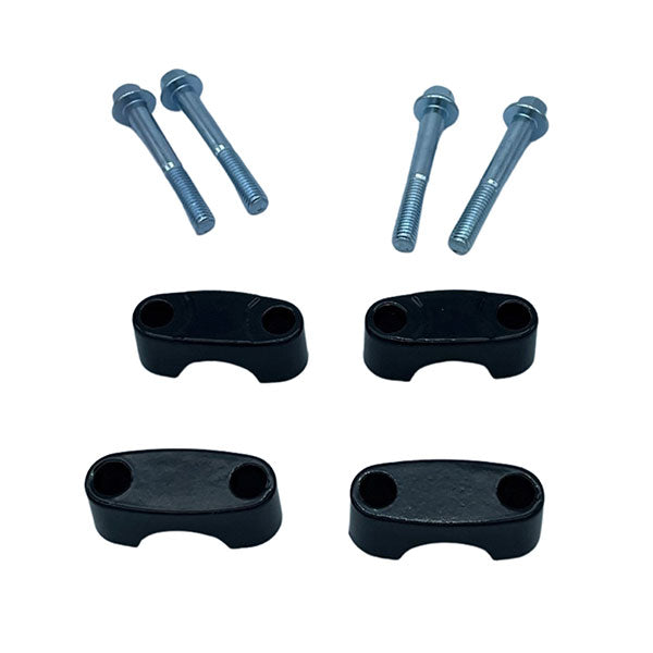 MOGO PARTS HANDLEBAR CLAMPS (SET WITH BOLTS), FITS STANDARD 7/8" BARS  12-0404