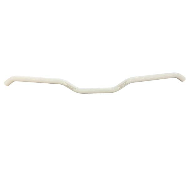 HUSTLER ALUMINUM 7/8IN HOOKED HANDLEBAR WHITE T6-10R-W