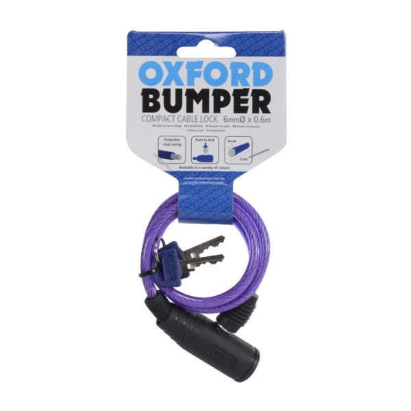 OXFORD PRODUCTS CABLE LOCK  600X6MM BUMPER PR OXFORD OF03