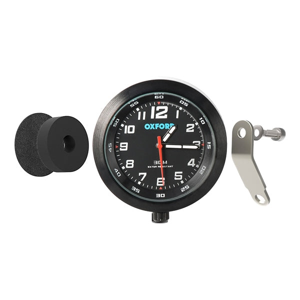 OXFORD PRODUCTS ANALOGUE CLOCK BK/BK FACE OXFORD OX559