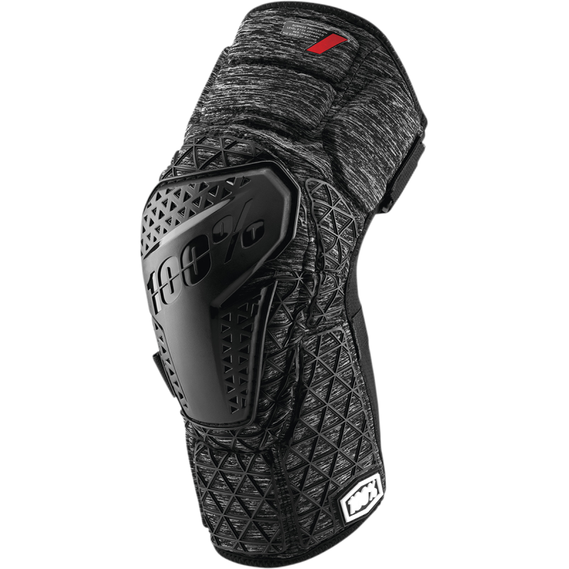100% SURPASS KNEE GUARDS GREY HEATHER/BLACK MD 70009-00006