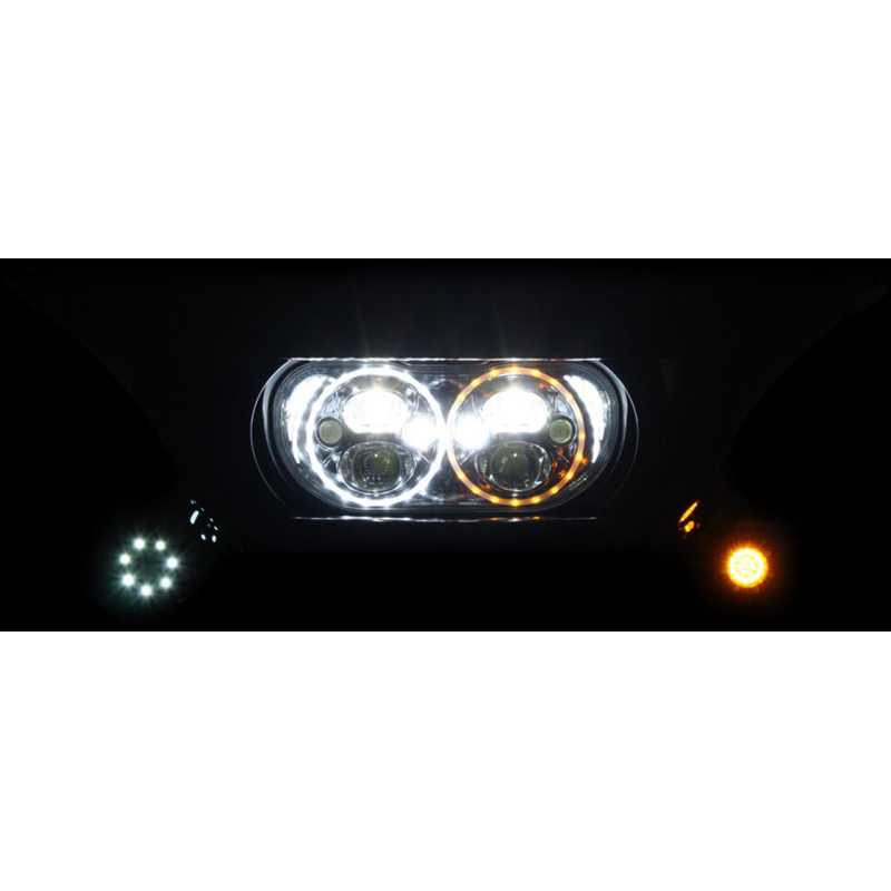 CUSTOM DYNAMICS HEADLIGHT FLTR BLACK CDTB-RG-15-B