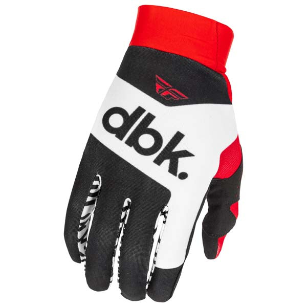 FLY PRO LITE DBK GLOVES BLACK/WHITE/RED LARGE 379-048L