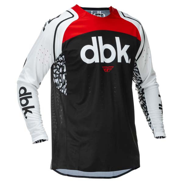 FLY EVOLUTION DST DBK JERSEY BLACK/WHITE/RED SMALL 379-123S