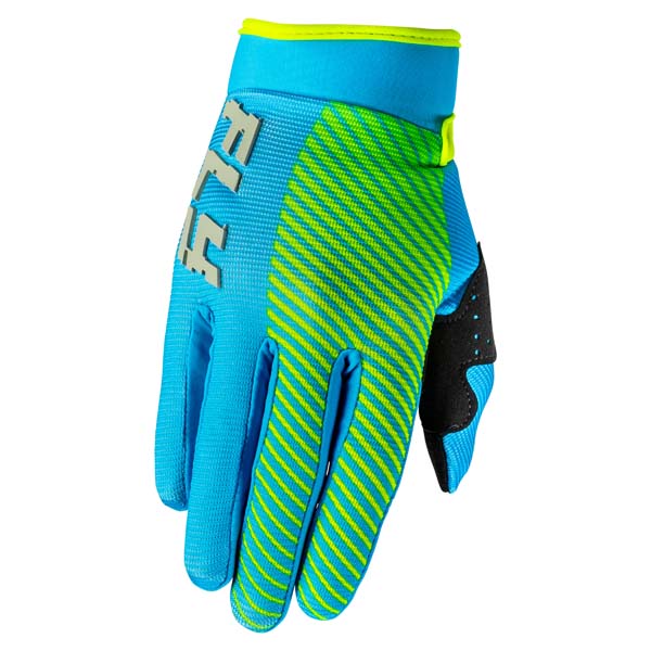 FLY F-16 GLOVES BLUE/HIGH-VISIBILITY YOUTH 2XS 379-213Y2XS