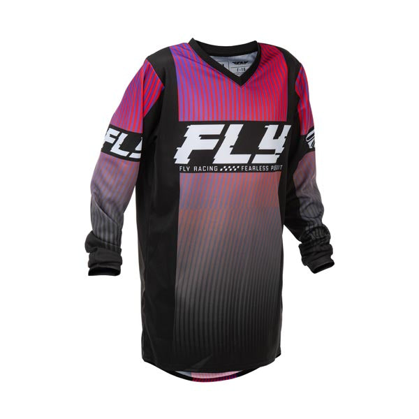 FLY F-16 JERSEY BLACK/RED/PURPLE YOUTH MEDIUM 379-221YM
