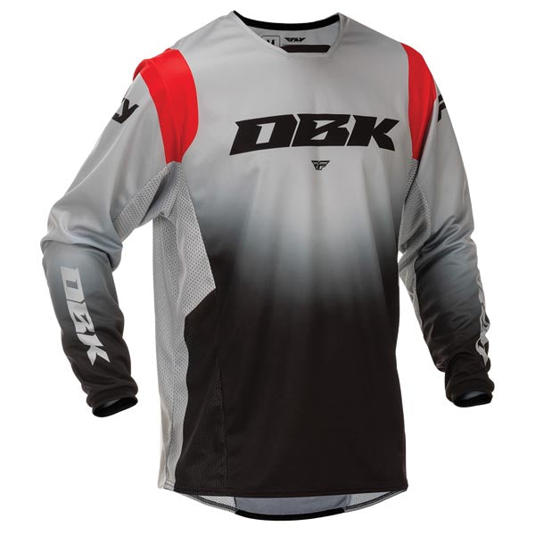 FLY KINETIC DBK JERSEY GREY/BLACK/RED XL 379-520X