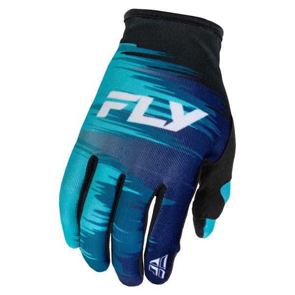 FLY WOMEN'S LITE GLOVES AQUA/NAVY/WHITE LARGE 379-611L