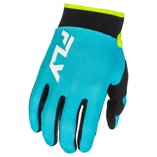 FLY F-16 GLOVES AQUA/BLACK/WHITE LARGE 379-913L
