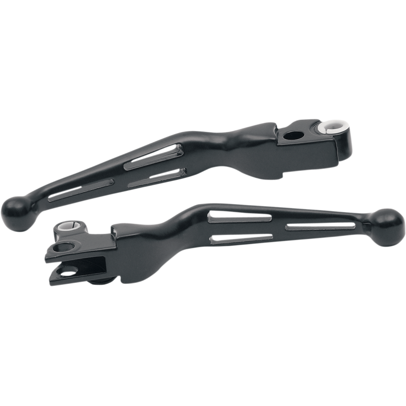 DRAG SPECIALTIES 08-13 FLHT BLK SLOTTED LEVER SET 0610-0221