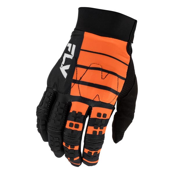 FLY RACING EVO DST BOLT GLOVES WHITE/BLACK/ORANGE SMALL 380-112S