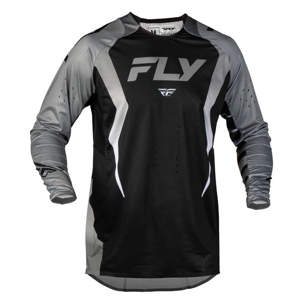 FLY RACING EVO DST BOLT JERSEY BLACK/GREY LARGE 380-120L