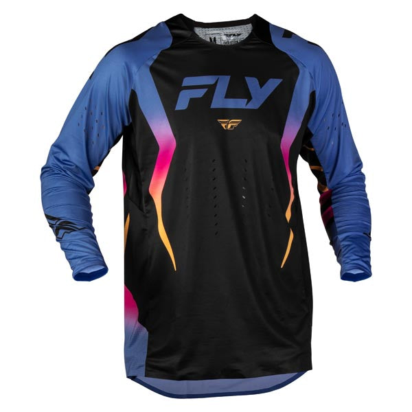 FLY RACING EVO DST BOLT JERSEY BLACK/BLUE/MULTI LARGE 380-123L