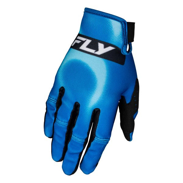FLY RACING KINETIC TORCH GLOVES LIGHT BLUE/BLUE YOUTH MEDIUM 380-517YM
