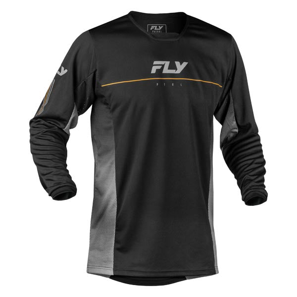FLY RACING PATROL JERSEY BLACK/GREY MEDIUM 380-650M