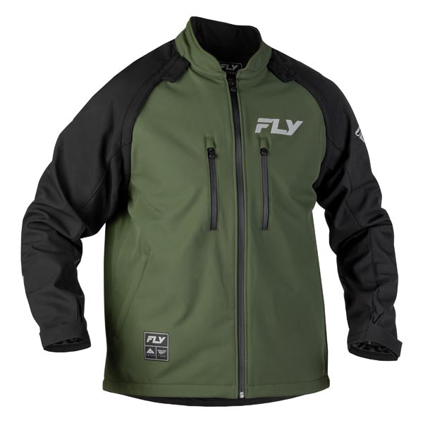FLY RACING PATROL SOFT SHELL JACKET FOREST GREEN/BLACK LARGE 380-682L