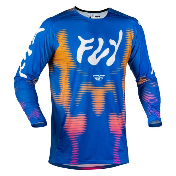 FLY RACING LITE VIBE JERSEY BLUE/SUNSET LARGE 380-725L