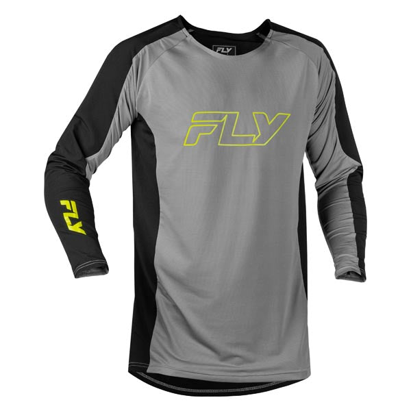 FLY RACING ELITE PATROL JERSEY GREY/BLACK/HIGH-VISIBILTY SMALL 380-761S