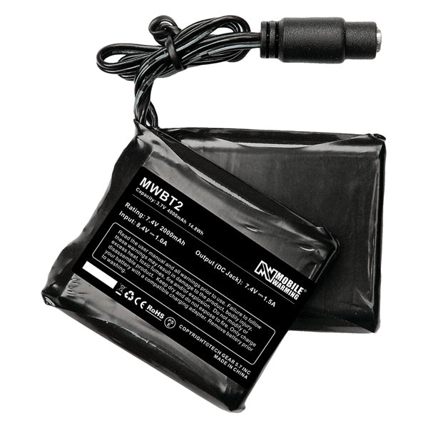 MOBILE WARMING BATTERY LITHIUM-ION GLOVE 7.4V BK MWBT2