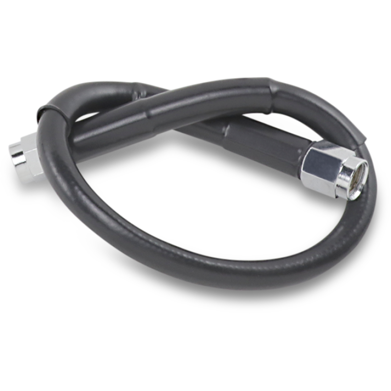 DRAG SPECIALTIES BLACL S/S BRAKE LINE 12" 812-BLK