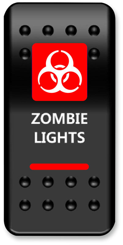 MOOSE UTILITY DIVISION MOOSE BRANDED ZOMBIE SWITCH WITH RED LED ZMB-PWR-R
