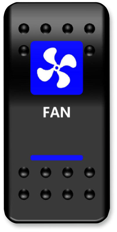 MOOSE UTILITY DIVISION MOOSE BRANDED FAN SWITCH WITH BLUE LED FAN-PWR