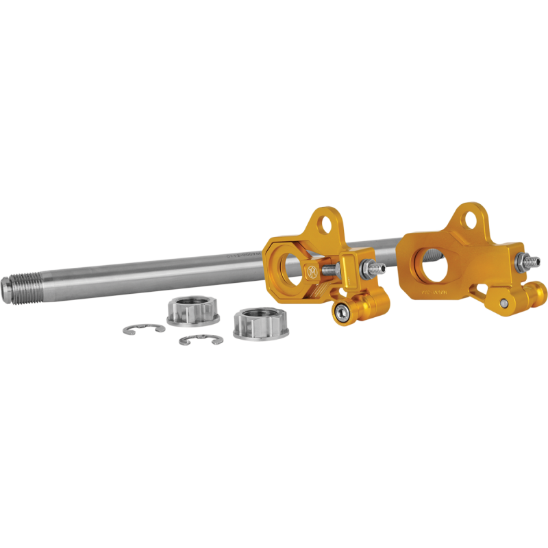 PERFORMANCE MACHINE AXLE ADJUSTER KIT GOLD 0117-0028M-G