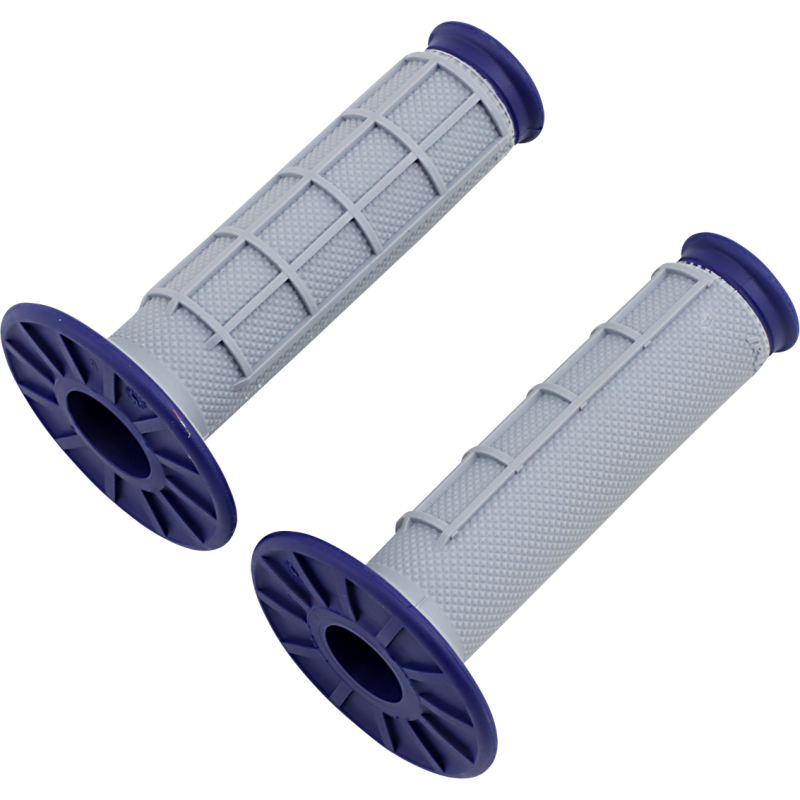 RENTHAL 2 COMPOUND 1/2 WAFFLE GRIPS LITE GREY/BU G157