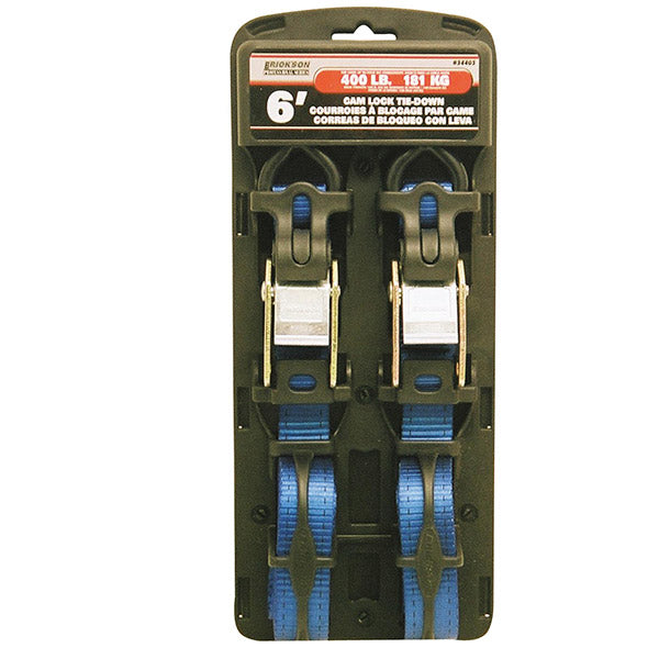 ERICKSON CAM LOCK TIE-DOWNS 1" X 6' 1200 LB. 34403
