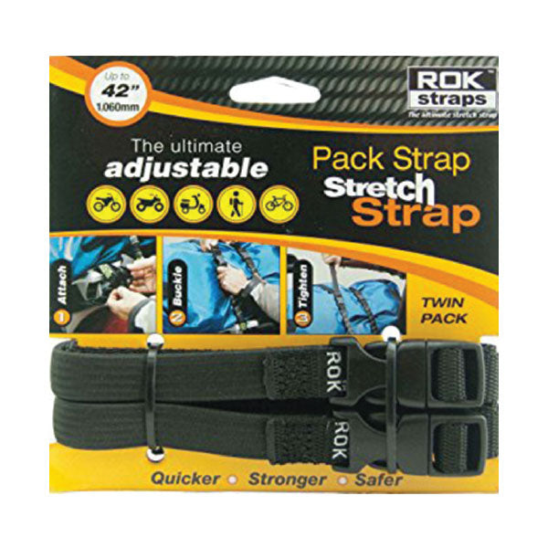 ROK SLIM PACK STRAPS 5/8 X 42" BLACK ROK00314
