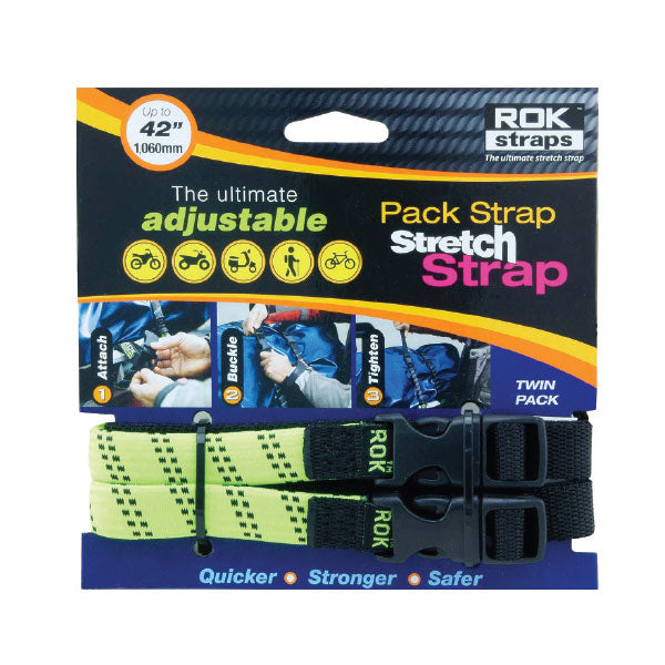 ROK SLIM PACK STRAPS 5/8 X 42" GREEN ROK00307