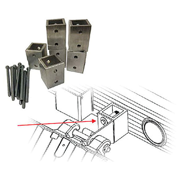 CALIBER V-FRONT RAMP SHIELD ADAPTER KIT FOR ALUMA/SLEDBED  CA0209