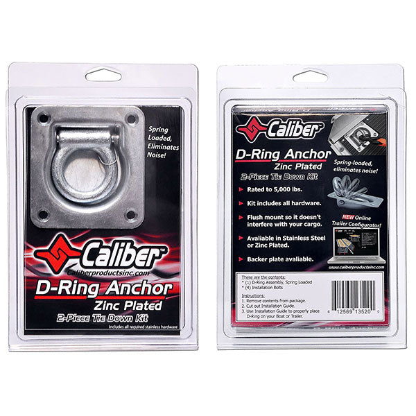 CALIBER D-RING ANCHOR KIT ZINC PLATED 13520