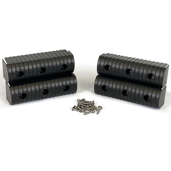 CALIBER BUNKWRAP END CAP ACC. & HARDWARE KIT 4 PK 2X6 BLACK 23053-BK