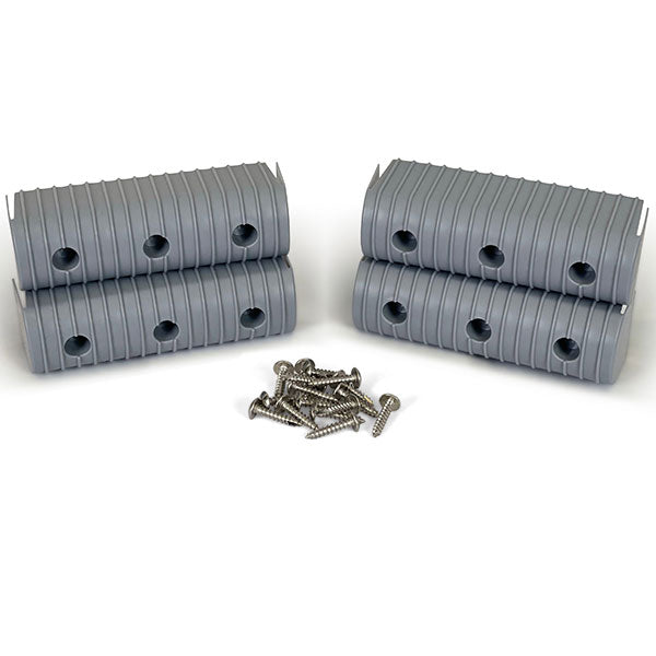 CALIBER BUNKWRAP END CAP ACC. & HARDWARE KIT 4 PK 2X6 GREY 23053