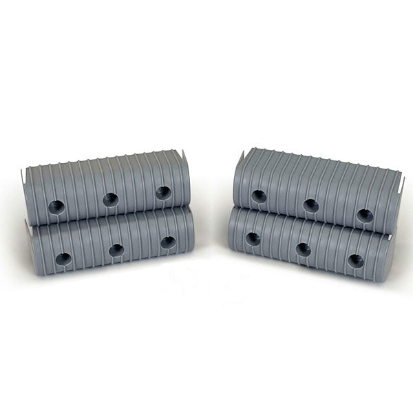 CALIBER BUNKWRAP ENDCAPS 24 CT. BOX 2"X6" GREY 23074