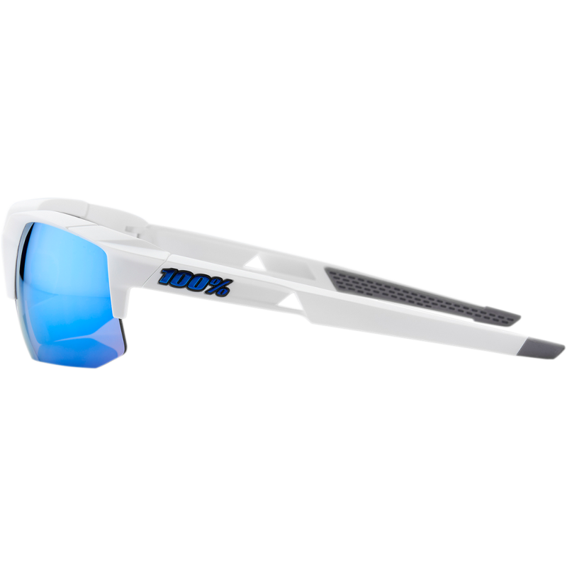 100% SPEEDCOUPE MATTE WHITE W/ HIPER ICEBERG BLUE MIRROR LENS 60013-00000